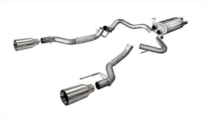 Sport / 3.0 in Cat-Back 5.0 in Single Tips | 2017-2020 Ford F-150 EcoBoost Raptor 3.5T (14397) Corsa Autoparts