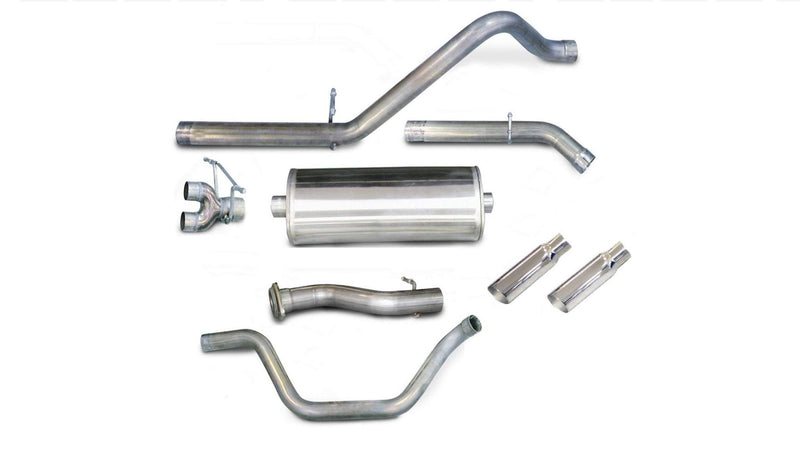 Sport / 3.0 in Cat-Back DRE 4.0 in Single Tips | 07-08 Silverado Sierra 4.8L 5.3L 6.0L 143WB (24199) Corsa Autoparts