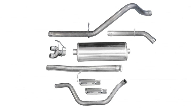 Sport / 3.0 in Cat-Back DRE 4.0 in Single Tips | 10-13 Silverado Sierra 4.8L 5.3L 6.0L 143WB (24907) Corsa Autoparts