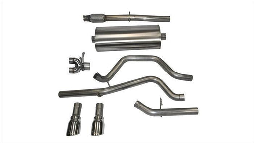 Sport / 3.0 in Cat-Back DRE 4.0 in Single Tips | 14-19c Silverado Sierra 5.3L 143WB (14869) Corsa Autoparts