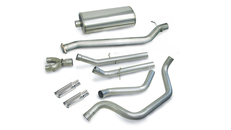 Sport / 3.0 in Cat-Back DRE 4.0 in Single Tips | 99-06 Silverado Sierra 4.8L 5.3L 143WB (24273) Corsa Autoparts