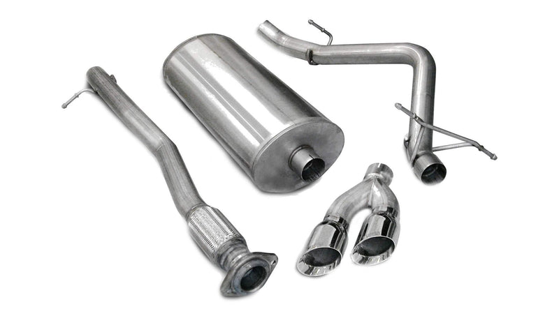 Sport / 3.0 in Cat-Back SSE 4.0 in Twin Tips | 07-08 Silverado Sierra 4.8L 5.3L 6.0L 143WB (14259) Corsa Autoparts