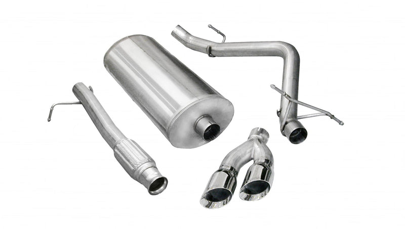 Sport / 3.0 in Cat-Back SSE 4.0 in Twin Tips | 09-13 Silverado Sierra 4.8L 5.3L 133WB (14900) Corsa Autoparts