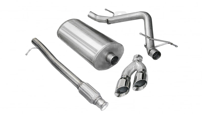 Sport / 3.0 in Cat-Back SSE 4.0 in Twin Tips | 10-13 Silverado Sierra 4.8L 5.3L 6.0L 143WB (14925) Corsa Autoparts
