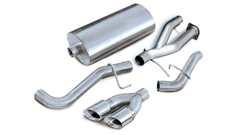 Sport / 3.0 in Cat-Back SSE 4.0 in Twin Tips | 2002-2006 Yukon Denali, Escalade 6.0L (14220) Corsa Autoparts