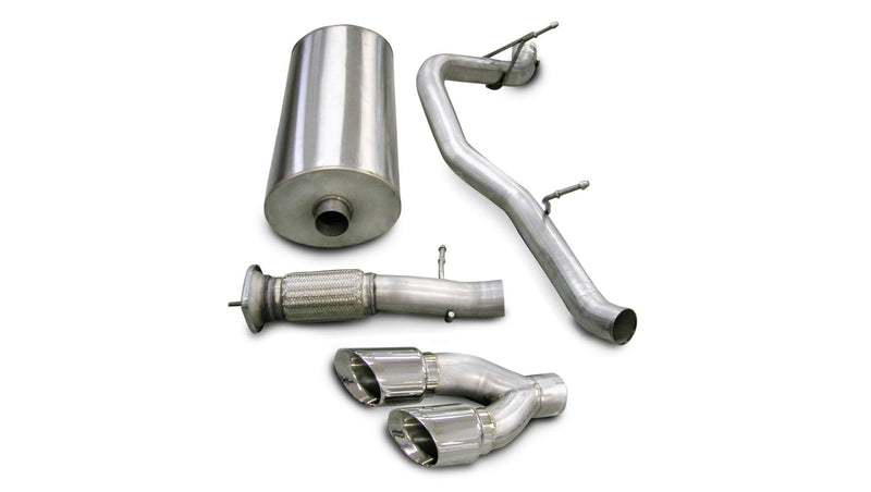 Sport / 3.0 in Cat-Back SSE 4.0 in Twin Tips | 2007-2010 Yukon Denali Escalade 6.2L (14202) Corsa Autoparts