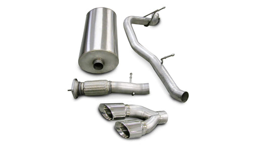 Sport / 3.0 in Cat-Back SSE 4.0 in Twin Tips | 2007-2010 Yukon Denali Escalade 6.2L (14202) Corsa Autoparts