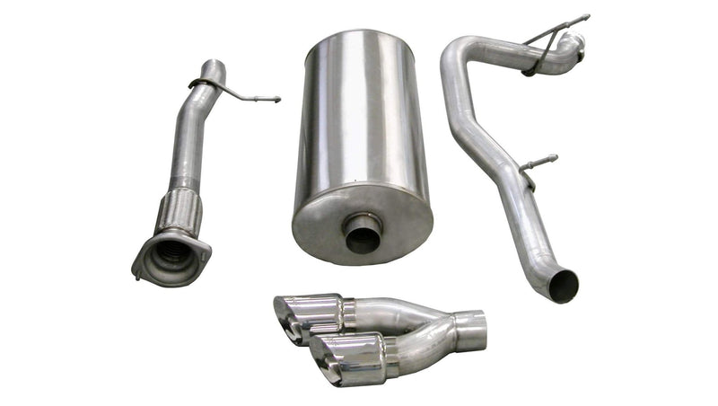 Sport / 3.0 in Cat-Back SSE 4.0 in Twin Tips | 2007-2010 Yukon XL Denali, Escalade ESV EXT 6.2L (14298) Corsa Autoparts