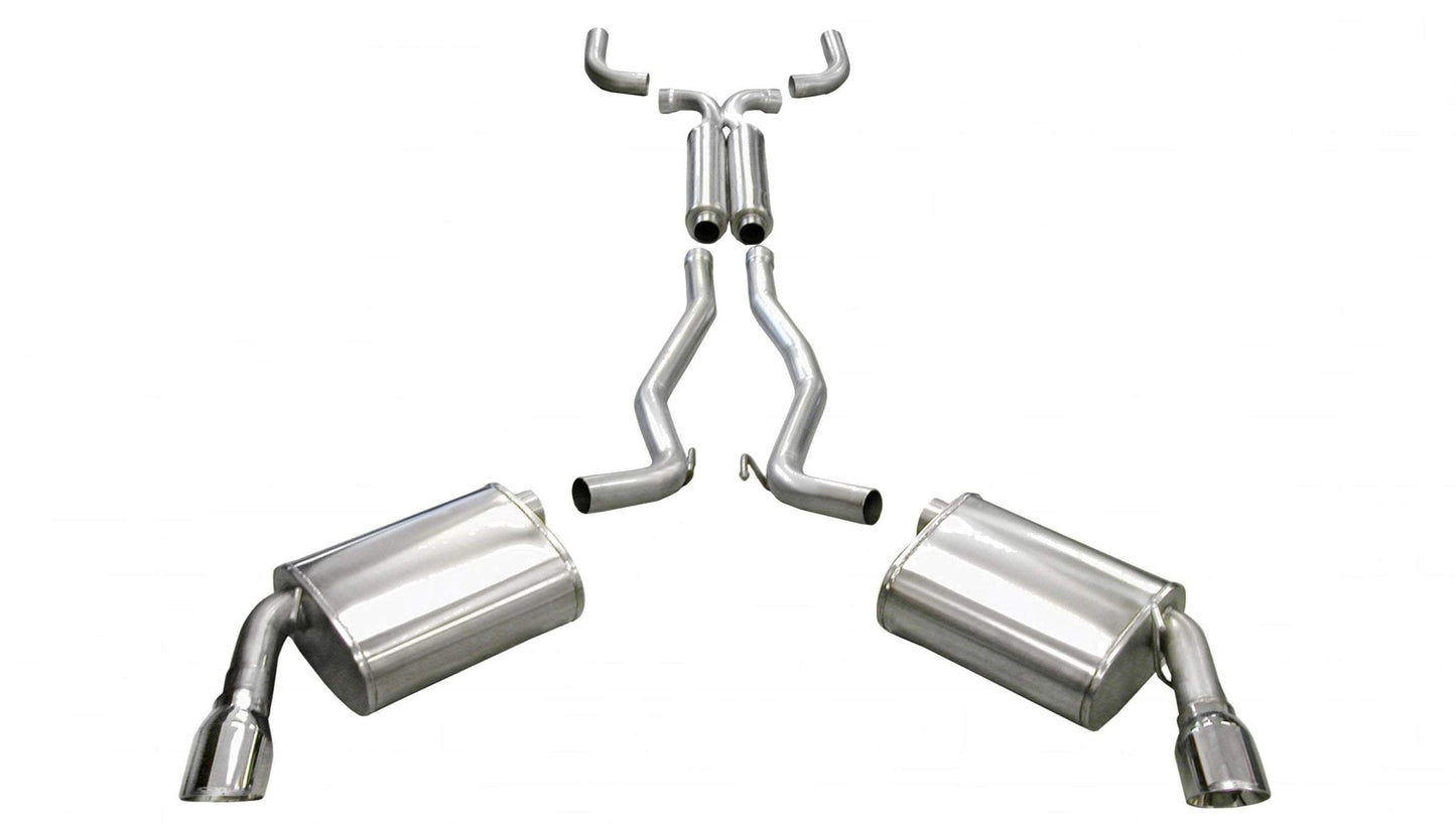 Sport / Cat-Back 4.0 in Single Tips | 2010-15 Camaro SS w.o GFX Coupe Auto (14952) Corsa Autoparts
