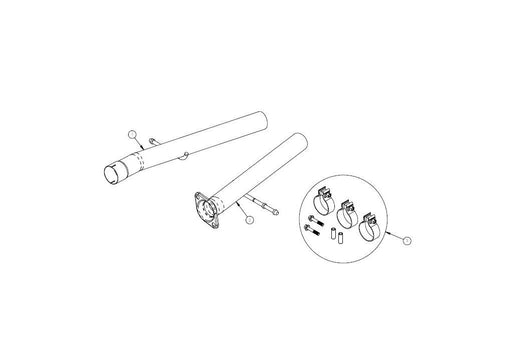 Sport to Xtreme / 2.75 in Head Pipes | 2018-21 Jeep Grand Cherokee TrackHawk (21053) Corsa Autoparts