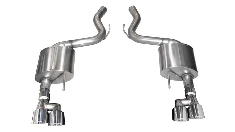 Sport, Touring / 3.0 in Axle-Back 4.0 in Twin Tips | 2018-2023 Mustang GT Coupe (21039, 21041) Corsa Autoparts