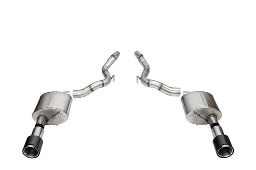 Sport, Touring / 3.0 in Axle-Back 4.5 in Carbon Fiber Tips | 2024 Mustang GT Convertible (21273CF, 21277CF) Corsa Autoparts
