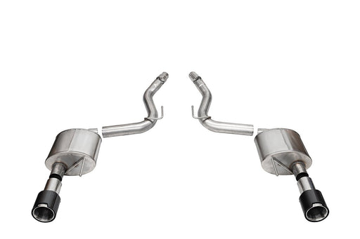 Sport, Touring / 3.0 in Axle-Back 4.5 in Carbon Fiber Tips | 2024 Mustang GT Coupe (21253CF, 21257CF) Corsa Autoparts