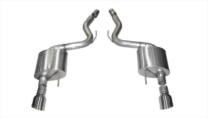 Sport, Touring / 3.0 in Axle-Back 4.5 in Single Tips | 2015-2017 Mustang GT 5.0L V8 Coupe (14326, 14329) Corsa Autoparts
