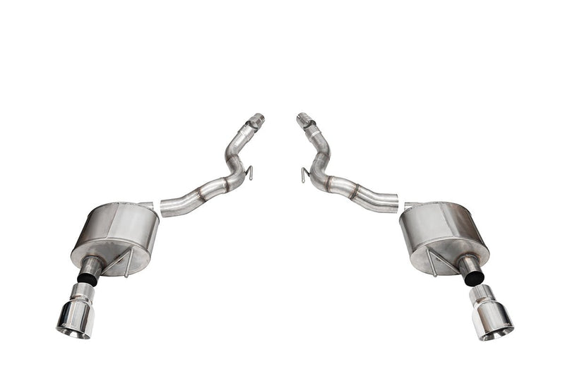 Sport, Touring / 3.0 in Axle-Back 4.5 in Slash Tips | 2024 Mustang GT Convertible (21272, 21276) Corsa Autoparts