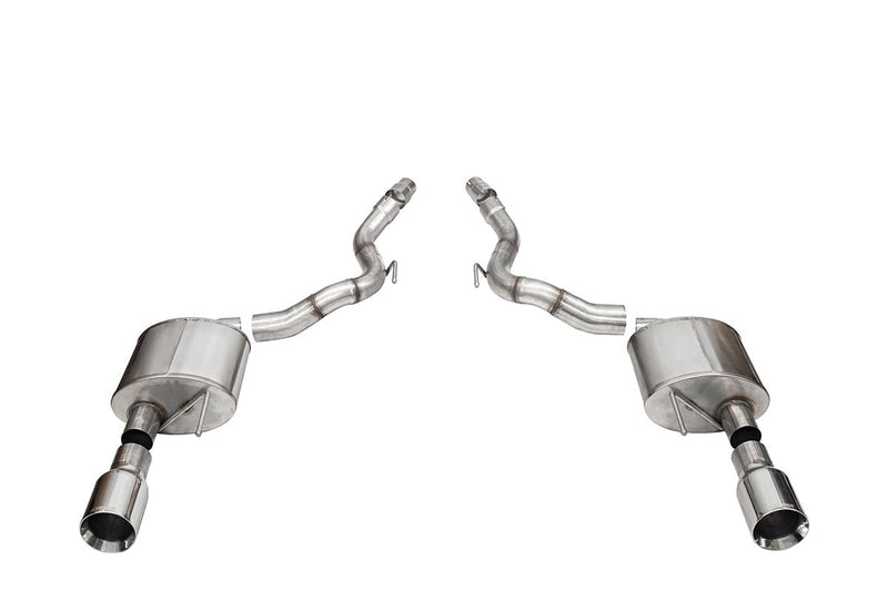 Sport, Touring / 3.0 in Axle-Back 4.5 in Straight Tips | 2024 Mustang GT Convertible (21273, 21277) Corsa Autoparts