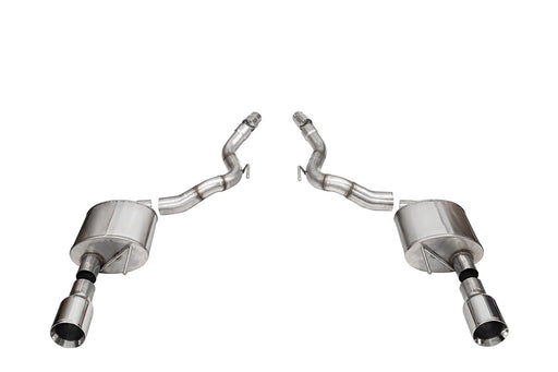 Sport, Touring / 3.0 in Axle-Back 4.5 in Straight Tips | 2024 Mustang GT Convertible (21273, 21277) Corsa Autoparts