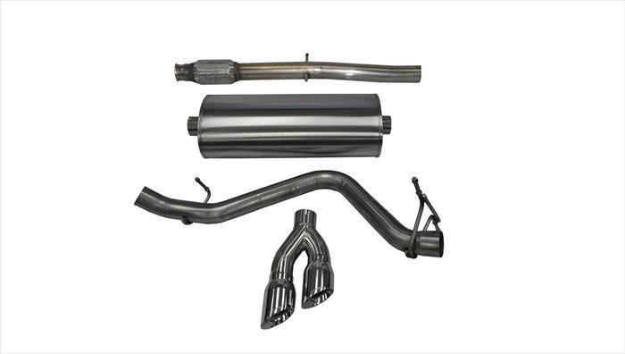Sport, Touring / 3.0 in Cat-Back SSE 4.0 in Twin Tips | 14-19c Silverado Sierra 5.3L 143WB (14873, 14848) Corsa Autoparts