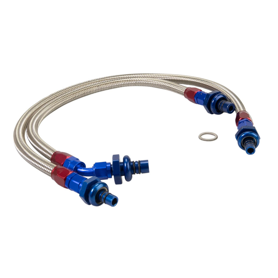 SS Braided Fuel Hose With 6AN ProFlex Hose For 1987-93 5.0L Mustang