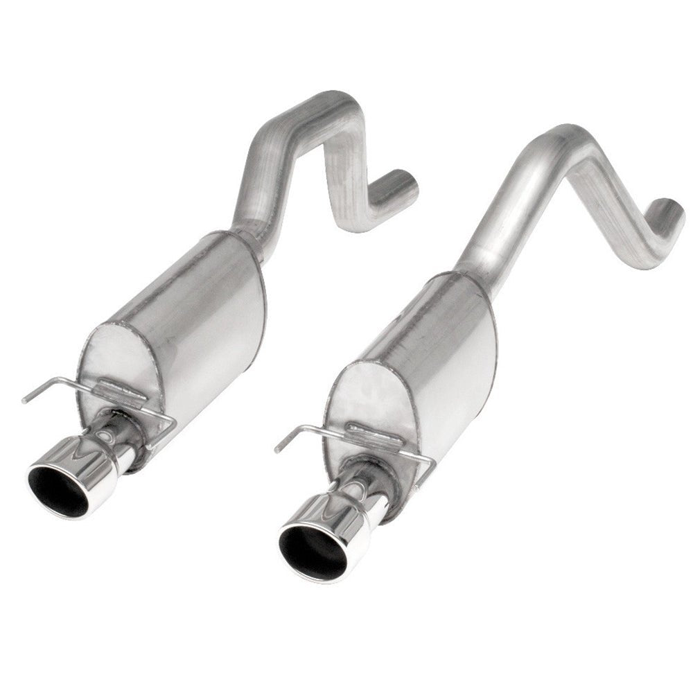 Stainless Works 2006-13 Corvette C6ZO6/ZR1 3in Axleback S-Tube Mufflers Dual 4in Rolled Edge Tips ZO6CB STAINLESS WORKS EXHAUST