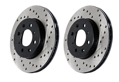 Stoptech 2010-2015 Chrevrolet Camaro Drilled Sport Brake Rotor sto128.62120R