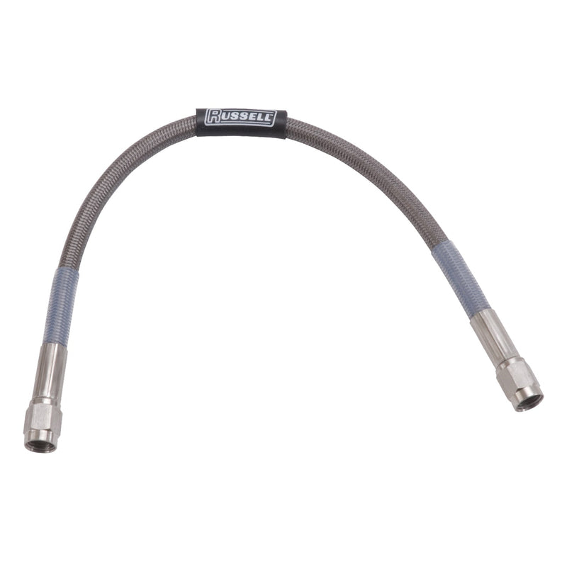 Straight 3AN To Straight 3AN Competion Brake Hose - 18" Length RUSSELL Autoparts