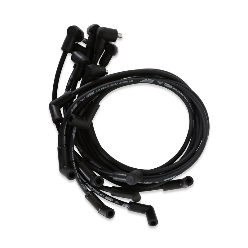 Street-Fire Wire Set SBC, Sock Cap, under Manif MSD Autoparts