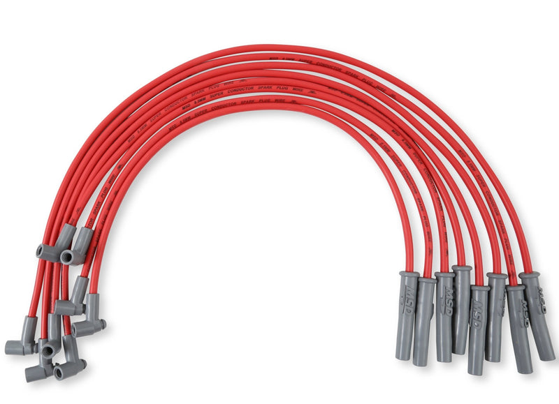 Super Conductor Spark Plug Wire Set, Chevy 366-454 w/HEI Cap MSD Autoparts