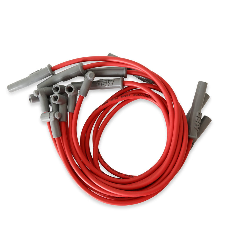Super Conductor Spark Plug Wire Set Chevy 454, '74-'76 HEI MSD Autoparts