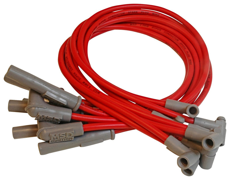 Super Conductor Spark Plug Wire Set Chevy '82-'83 Camaro/Trans Am MSD Autoparts