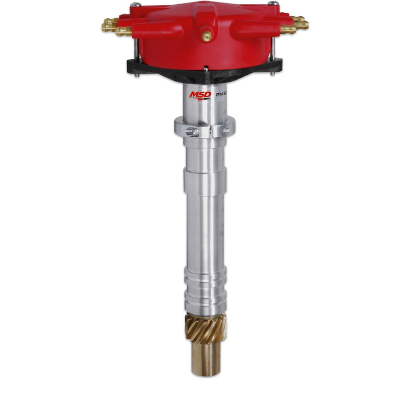 Super Tall Block Crab Cap Distributor, Chevy V8 MSD Autoparts