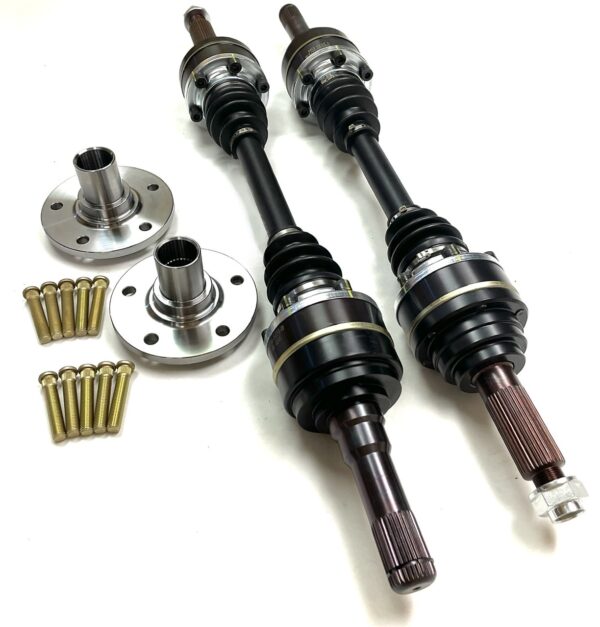 1993 Toyota Supra/Lexus SC300/SC400 with Autosport Engineering Ford Explorer 8.8 Differential Conversion Kit with 2pc/300m Splined Bolt-On Outer Stubs. (Pair)