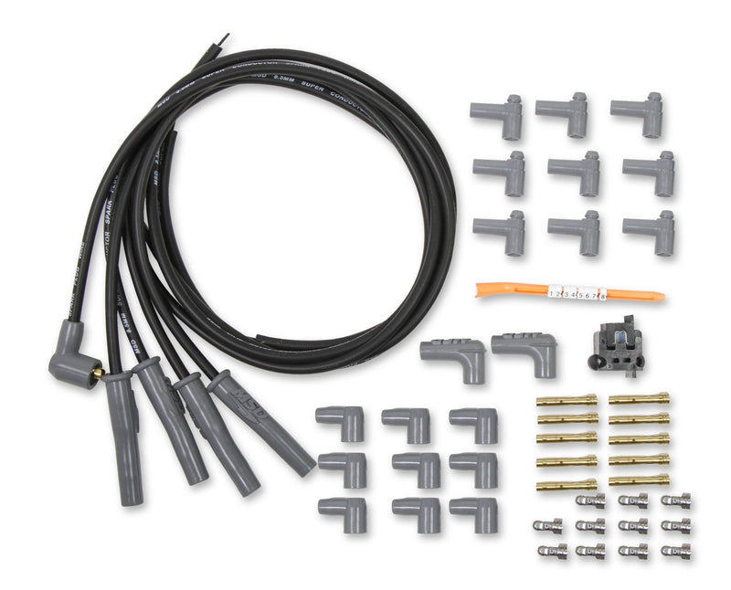 Universal 4 cylinder 8.5mm Super Conductor Wire Set MSD Autoparts