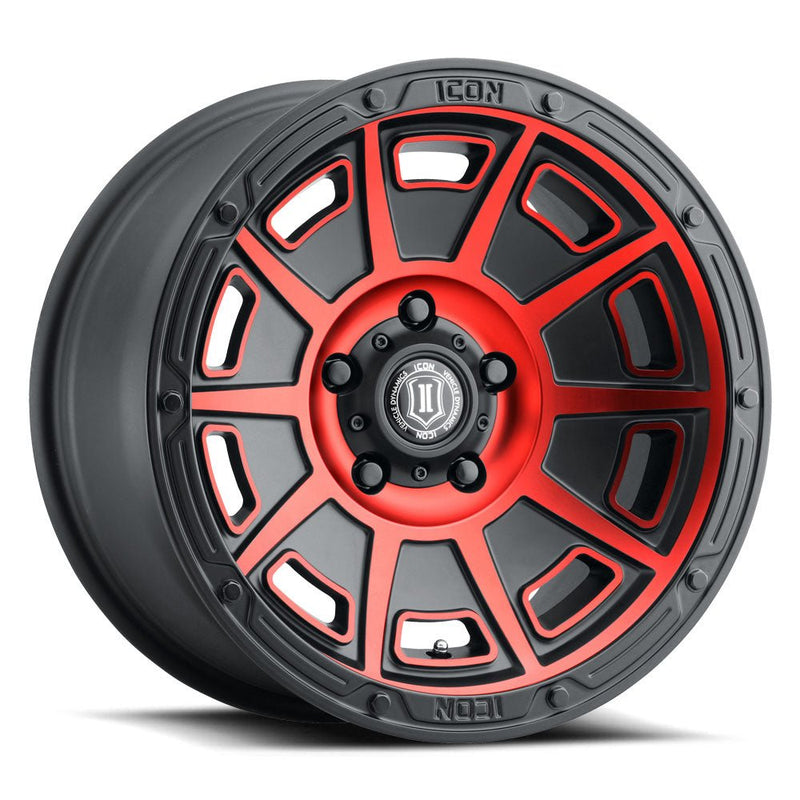 Victory / Satin Black with Red Tint ICONVEHICLE Autoparts