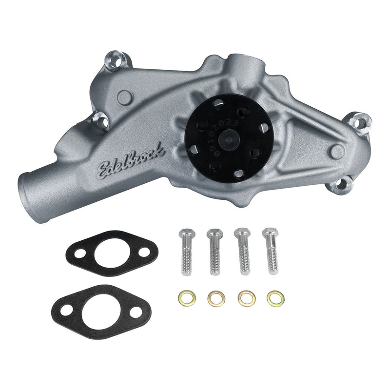 Water Pump Big-Block Chevy Short/Standard in Satin Finish EDELBROCK Autoparts