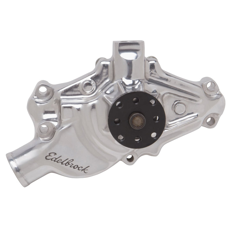 Water Pump for Small-Block 1971-82 Corvettes in Polished Finish (Short) EDELBROCK Autoparts