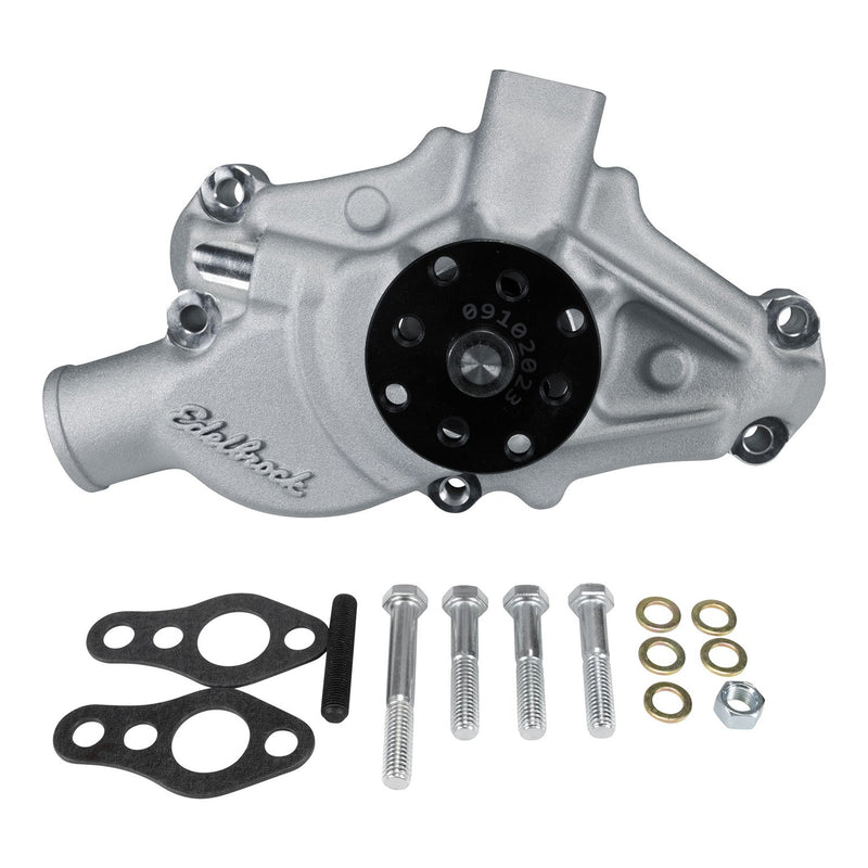 Water Pump for Small-Block 1971-82 Corvettes in Satin Finish (Short) EDELBROCK Autoparts