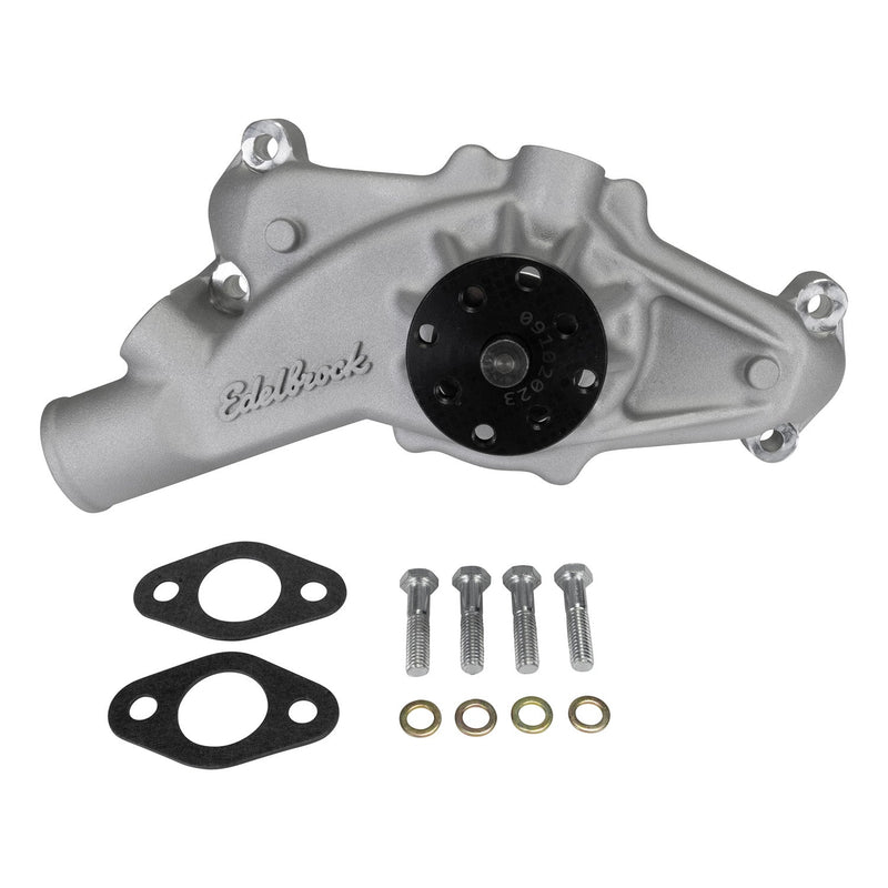 Water Pump for Street Rods in Satin Finish EDELBROCK Autoparts
