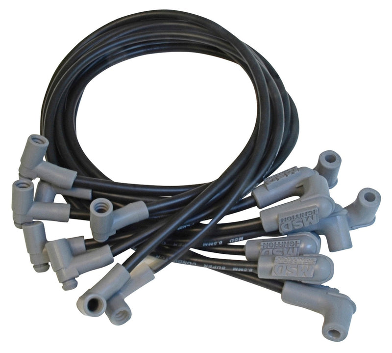 Wire Set, SC Blk, BB Chevy for use with HEI Tower Cap MSD Autoparts