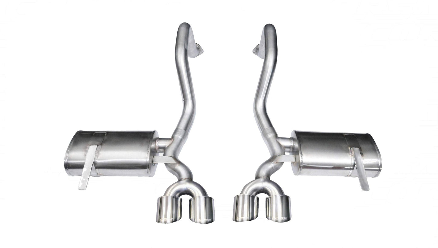 Xtreme / 2.5 in Axle-Back 4.0 in Twin Tips | 1997-2004 Corvette C5 (14961) Corsa Autoparts
