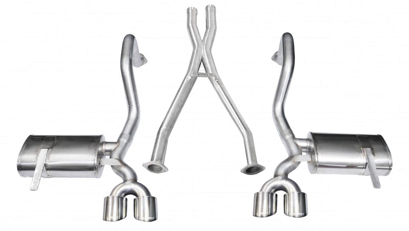 Xtreme / 2.5 in Cat-Back 4.0 in Twin Tips | 1997-2004 Corvette C5 (14962) Corsa Autoparts