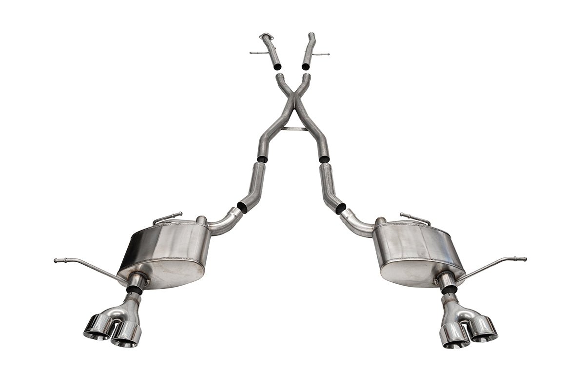 Xtreme, Sport / 2.5 in Cat-Back 4.0 in Twin Tips | 2014-21 Jeep Grand Cherokee 5.7L (21188, 14992) Corsa Autoparts