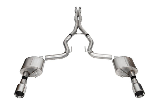 Xtreme, Sport / 3.0 in Cat-Back 4.5 in Straight Tips | 2024 Mustang GT Coupe (21251, 21255) Corsa Autoparts