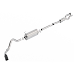 Borla S-Type Cat-Back 17-19 Ford F-250/350 Super Duty Side Exit Exhaust - Black Chrome Tip 140798BC