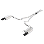 Borla Atak S Cat-Back 15-17 Ford Mustang GT 5.0L V8 MT/AT 2.5in pipe 4in tip (Black Chrome) 140591BC