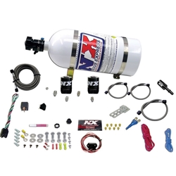 Nitrous Express 11-15 Ford Mustang GT 5.0L Coyote Single Nozzle Nitrous Kit (35-150HP) w/10lb Bottle 20932-10