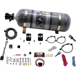 Nitrous Express 11-15 Ford Mustang GT 5.0L Coyote Single Nozzle Nitrous Kit (35-150HP) w/Comp Bottle 20932-12