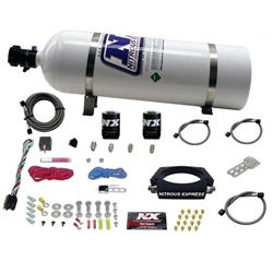 Nitrous Express GM LS 102mm Nitrous Plate Kit (50-400HP) w/15lb Bottle 20933-15