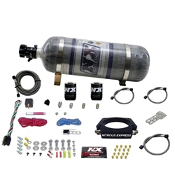 Nitrous Express GM LS 90mm Nitrous Plate Kit (50-400HP) w/12lb Composite Bottle 20934-12