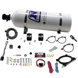 Nitrous Express 11-15 Ford Mustang GT 5.0L High Output Nitrous Plate Kit (50-250HP) w/15lb Bottle 20951-15